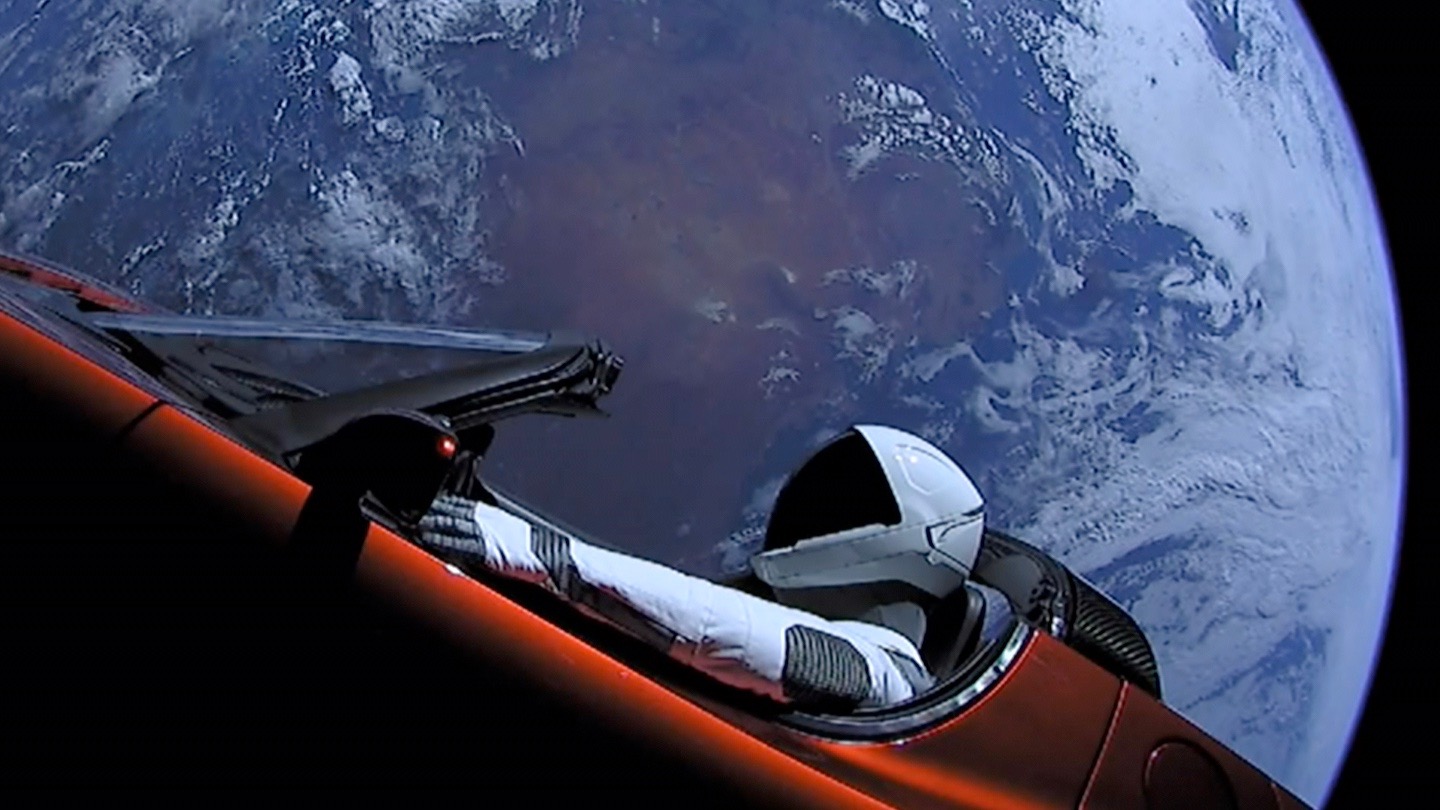 Tesla no espaço